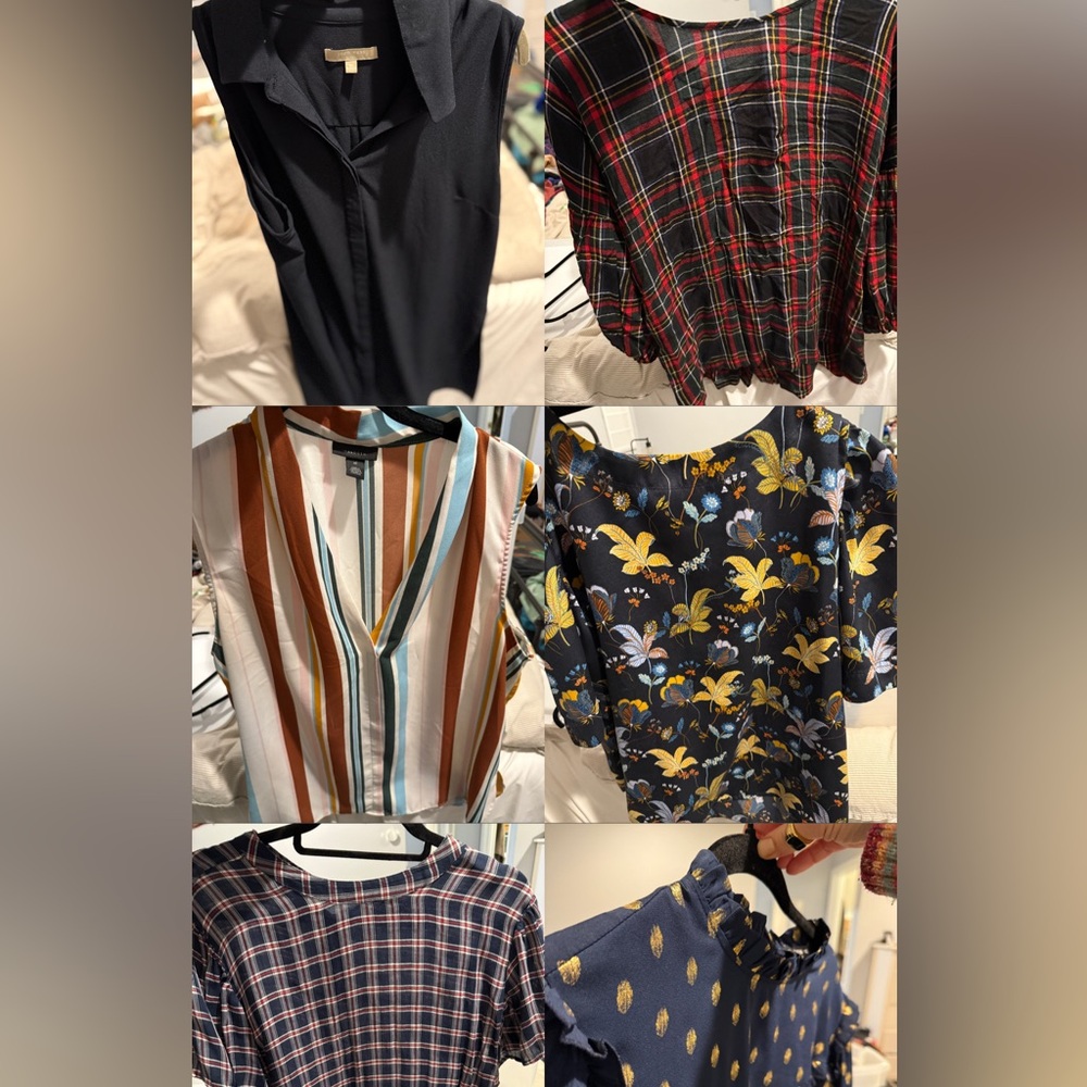 BUNDLE of 6 blouses - loft, halogen/nordstrom